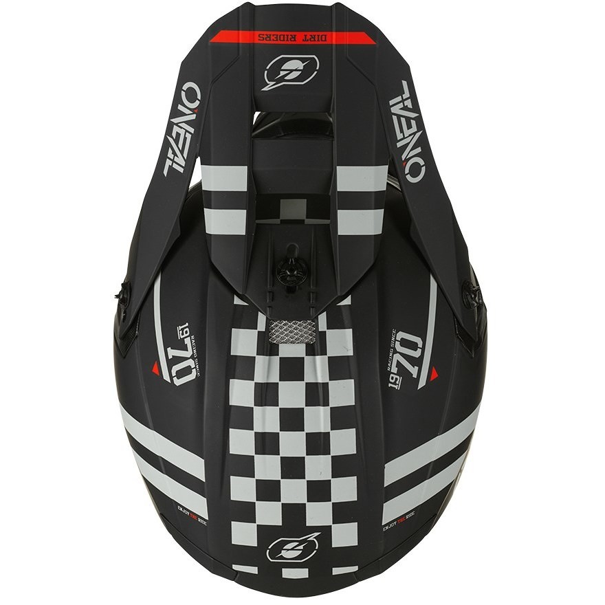 Cross Enduro Motorcycle Helmet Oneal 5Srs Polyacrylite SQUADRON V.22 Black gray