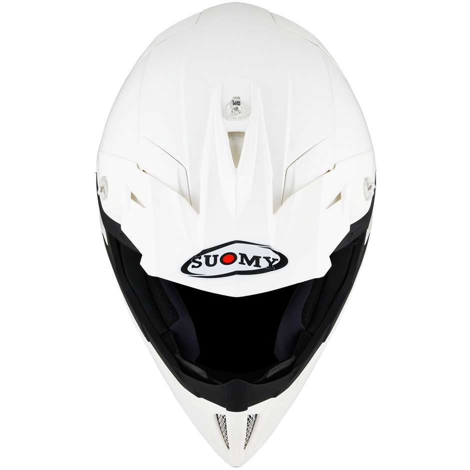 Cross Enduro Motorcycle Helmet Suomy X-WING PLAIN White
