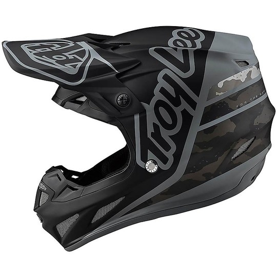 Cross Enduro Motorcycle Helmet Troy Lee Design SE4 Composite SILHOUETTE Black Camo