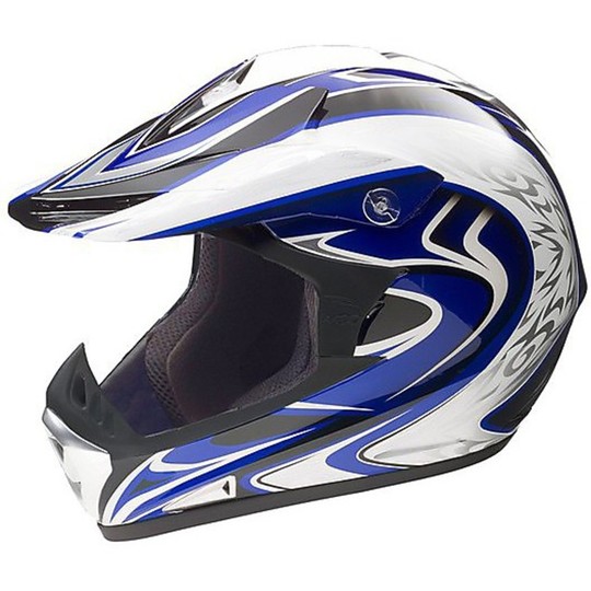 Cross Enduro Motorcycle Helmet Vemar Vrx Model C106-7 With visor fiber Tricomposita