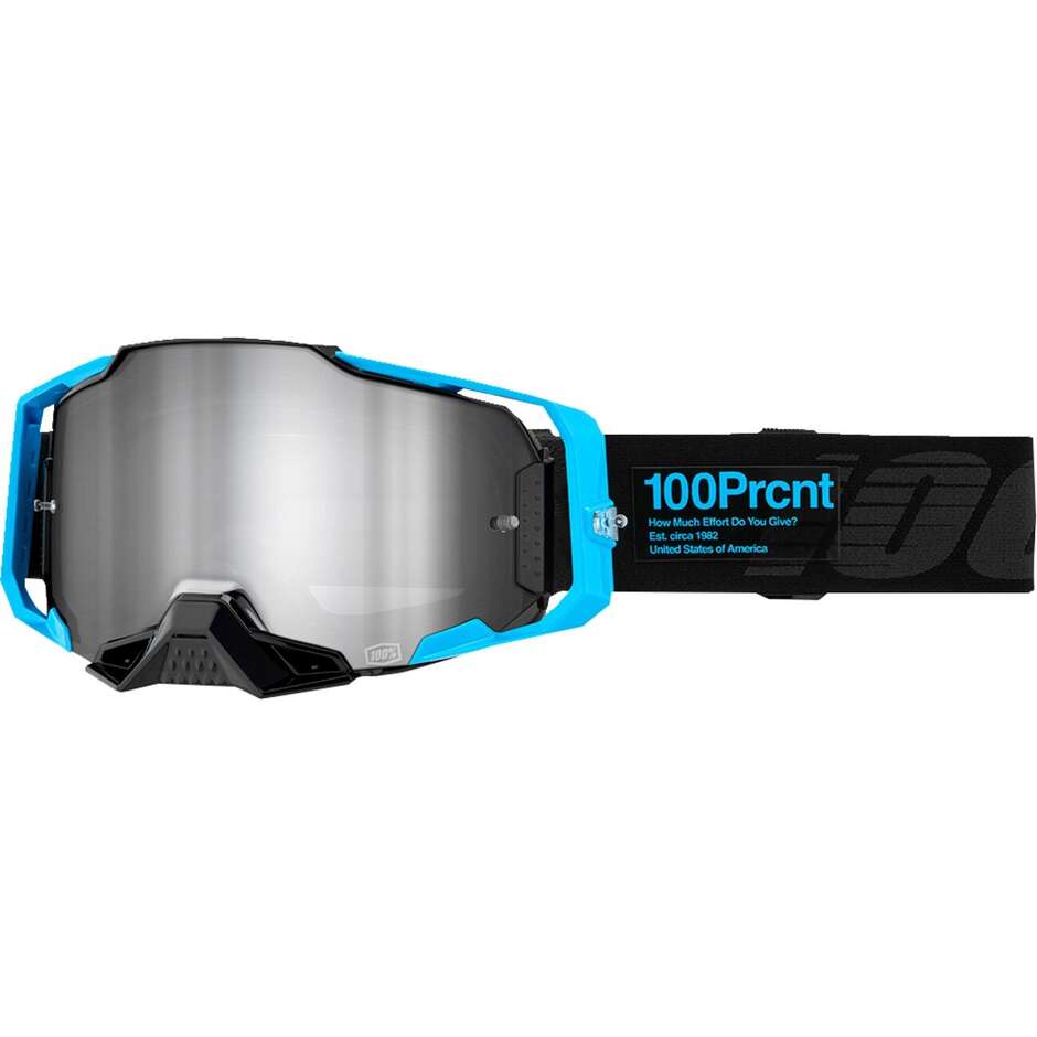 Cross Enduro Motorcycle Mask 100% ARMEGA BARELY 2 Mirror Lens