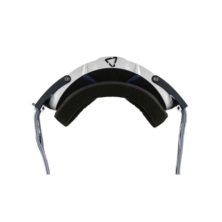 Cross Enduro Motorcycle Mask Leatt VELOCITY 6.5 Iriz Ink White Platinum Lens 30%