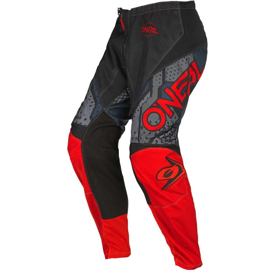 Cross Enduro Motorcycle Pants Oneal Element Youth V.22 Camo Black Red
