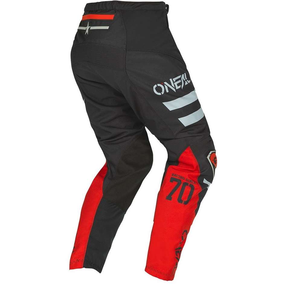 Cross Enduro Motorcycle Pants Oneal Element Youth V.22 Squadron Black Gray