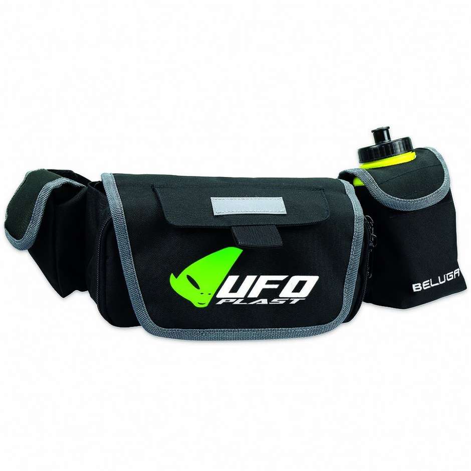 Cross Enduro motorcycle pouch tool carrier "Beluga" With Flask Black