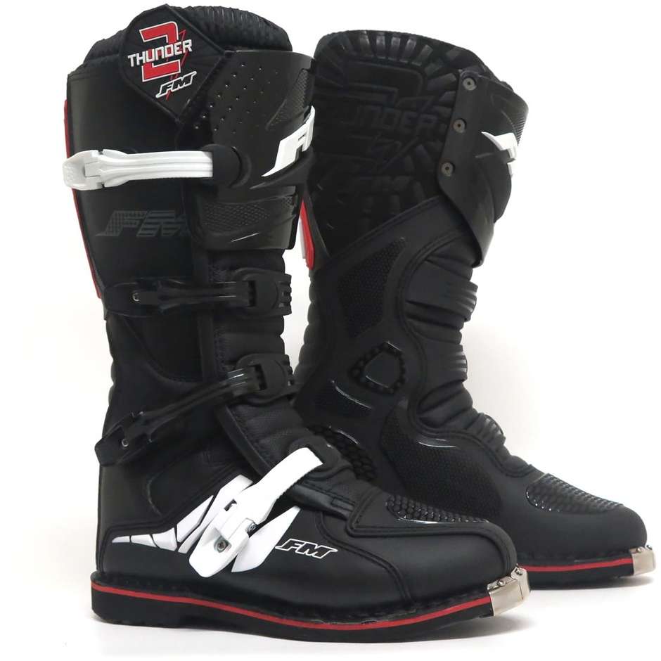 Cross Enduro Motorcycle Racing Boots THUNDER 2 ENDURO Black