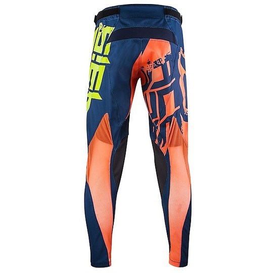 Cross Enduro Motorcycle Trousers Acerbis Airborne Special Edition Yellow Fluo / Blue