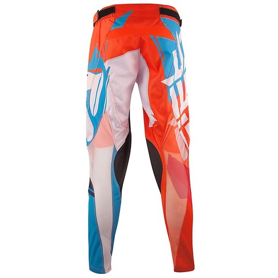 Cross Enduro Motorcycle Trousers Acerbis Stormchaser Special Edition Orange Fluo / Blue