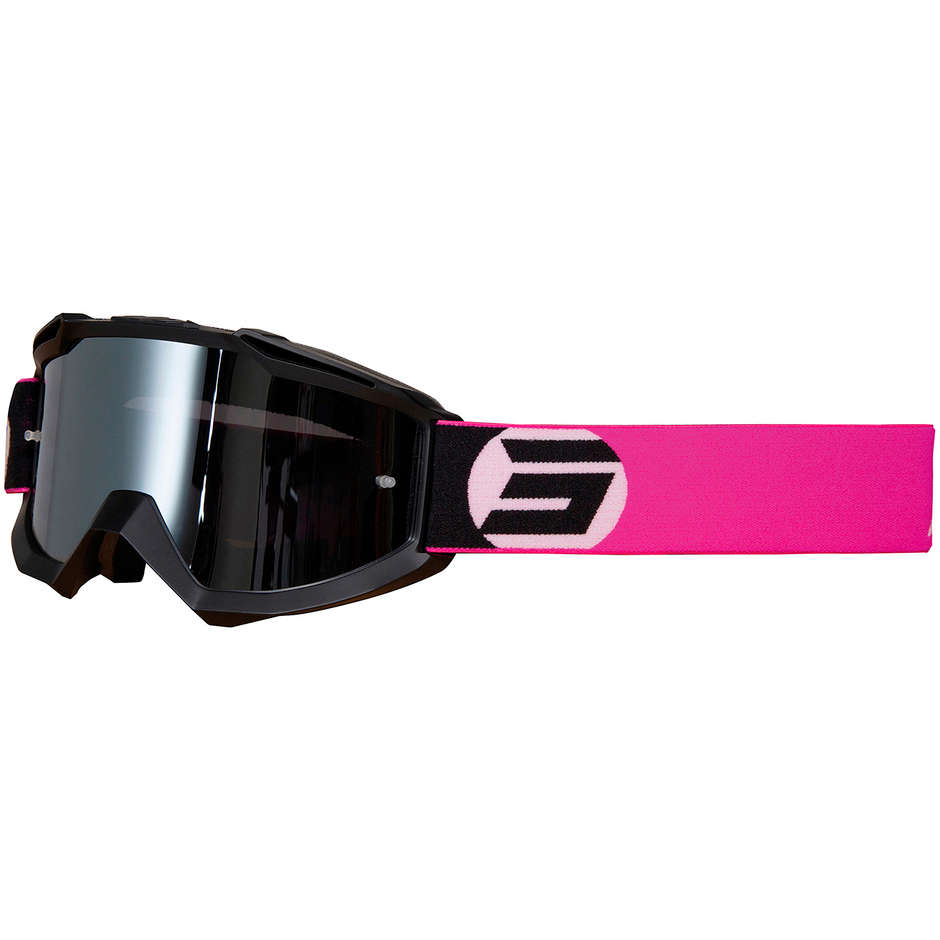 Cross Enduro Motorrad Brille Maske Schuss IRIS Symbol Matt Pink