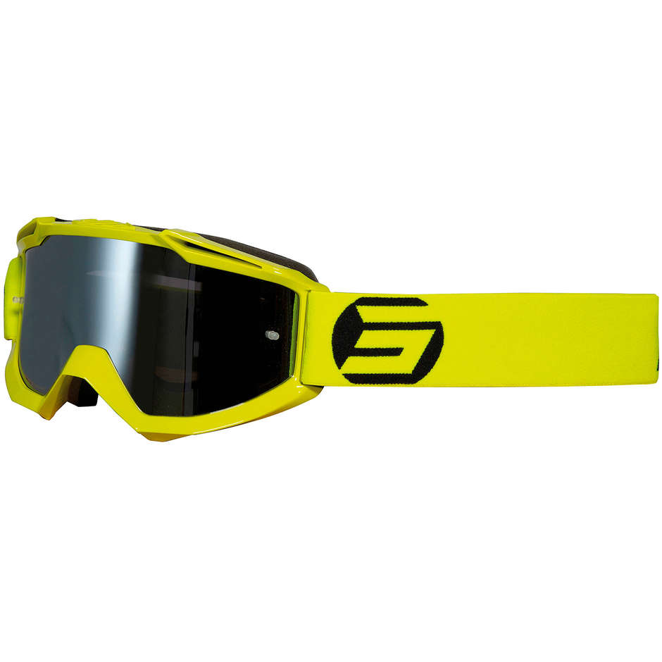 Cross Enduro Motorrad Brille Maske Schuss IRIS Symbol Yellow Lime