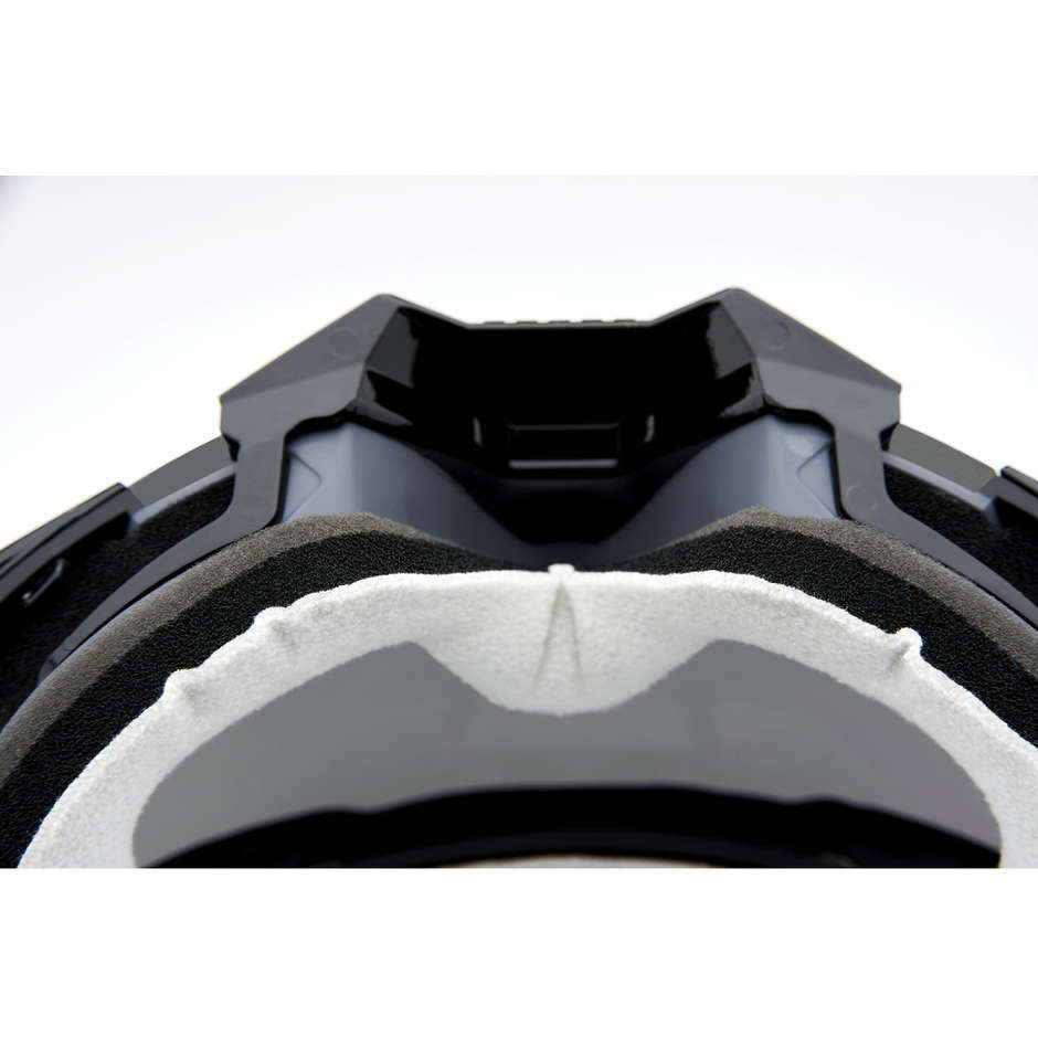 Cross Enduro Motorradbrille 100% ARMEGA Schwarz Transparente Gläser