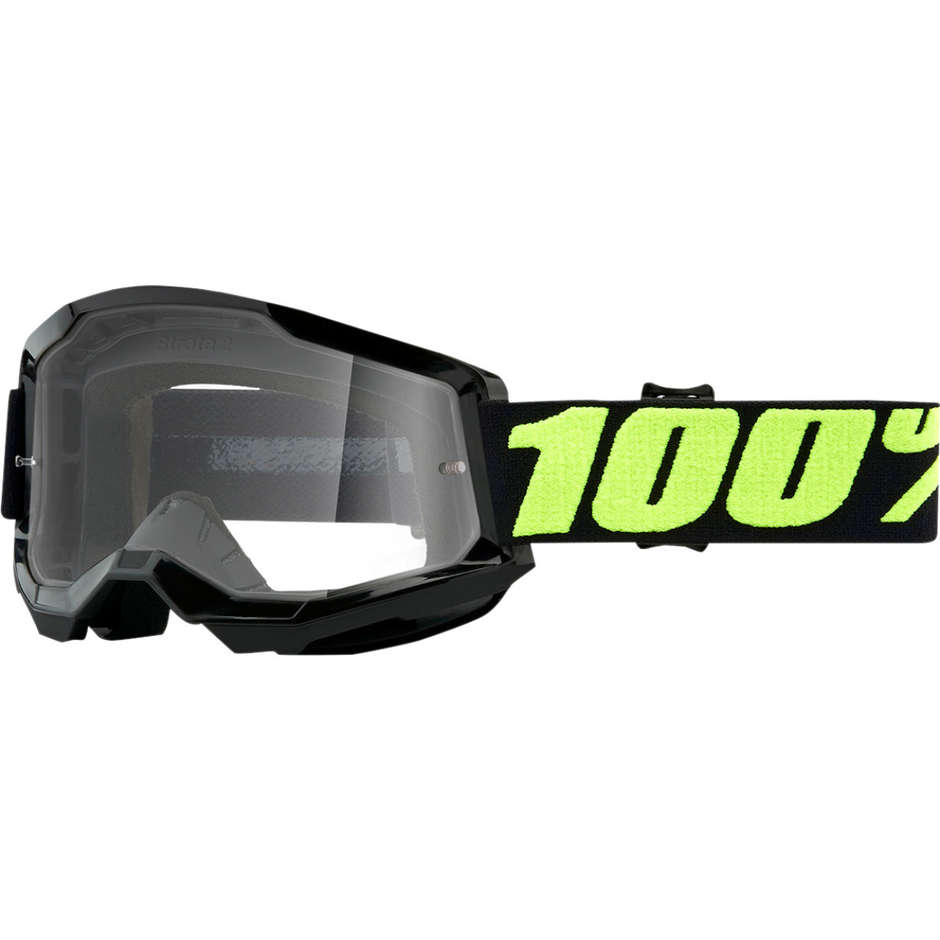 Cross Enduro Motorradbrille 100% STRATA 2 Upsol Transparentlinse