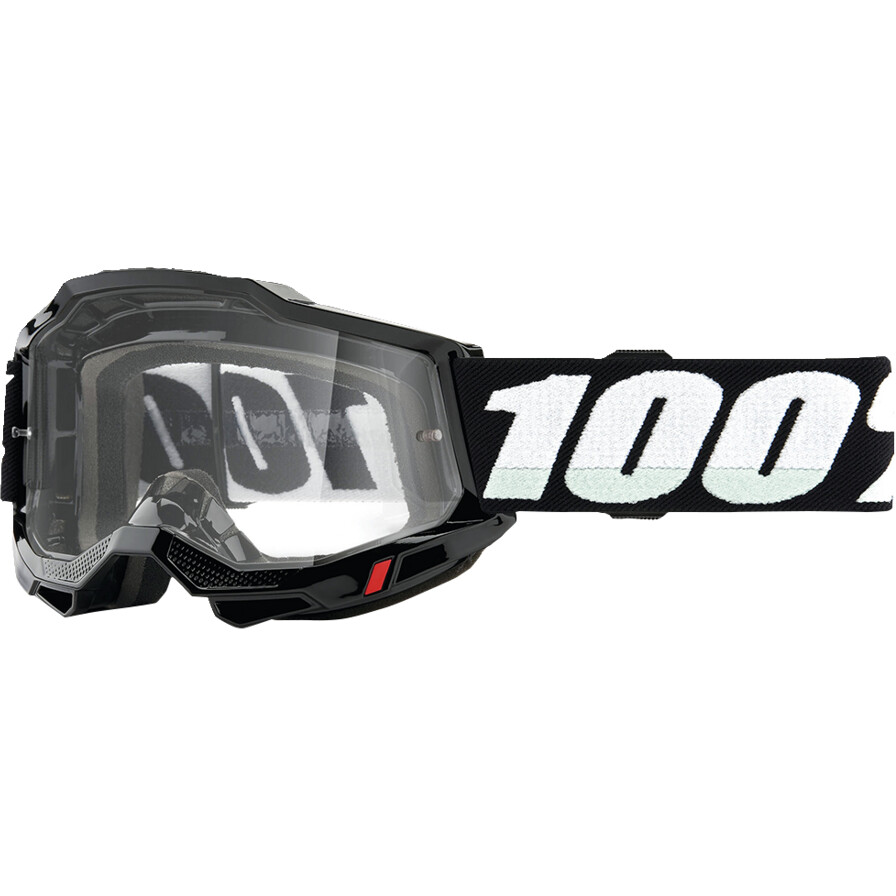 Cross Enduro Motorradbrille für Kinder 100 % ACCURI 2 Jr Transparent Schwarz