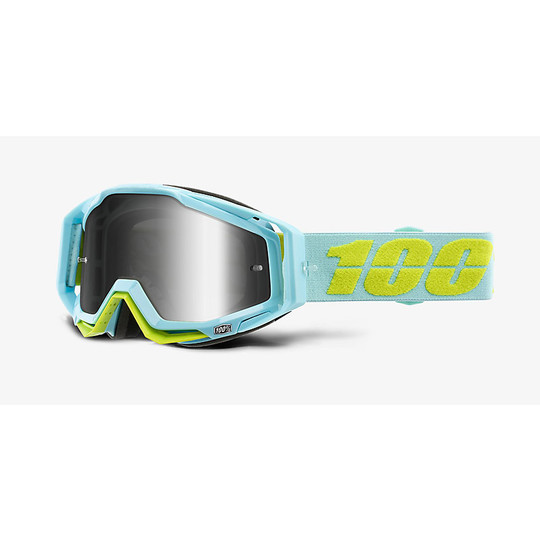 Cross Enduro Motorradbrille Maske 100% RACECRAFT Pinacles Spiegellinse