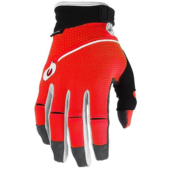 Cross Enduro Motorradhandschuhe Oneal Revolution Handschuh Schwarz Rot