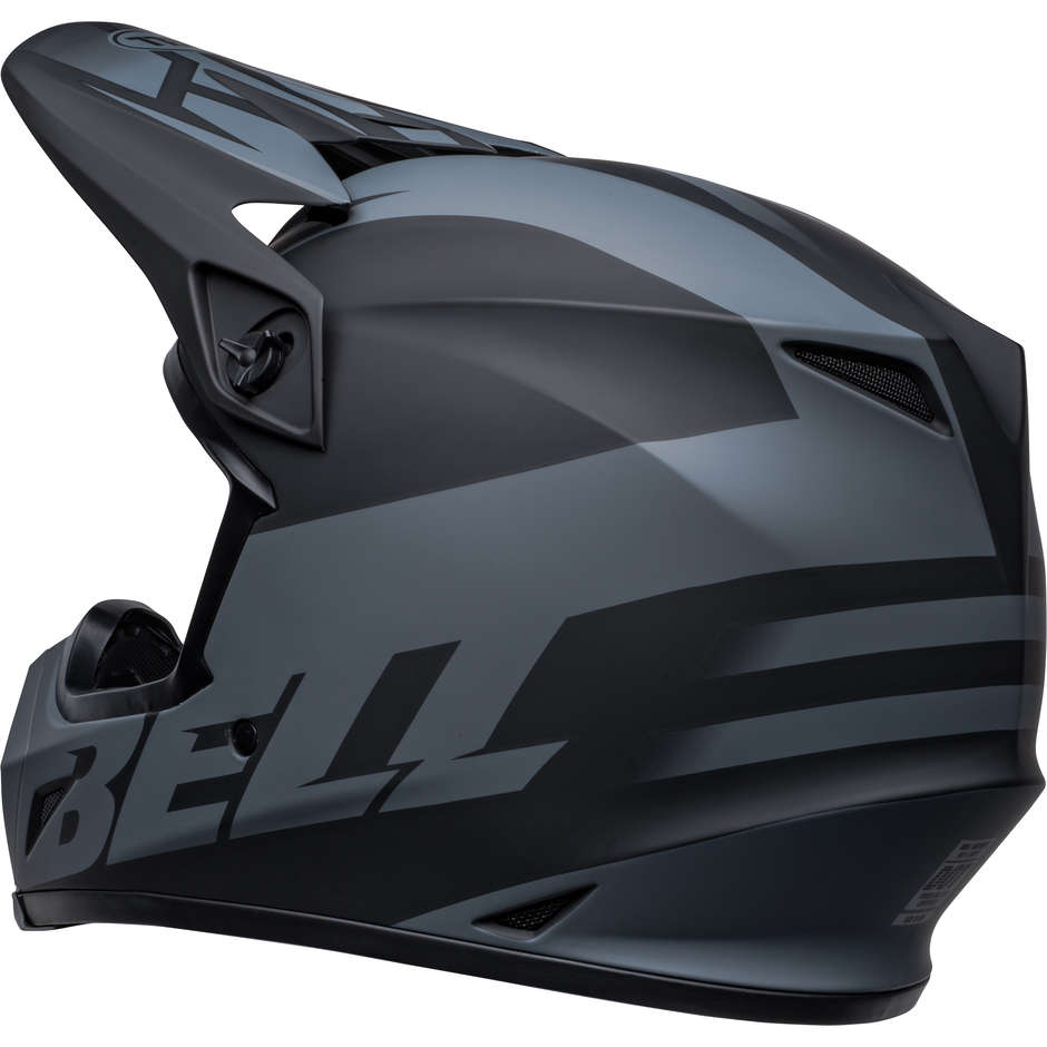 Cross Enduro Motorradhelm Bell MX-9 MIPS DISRUPT Schwarz Charcoal Opaque