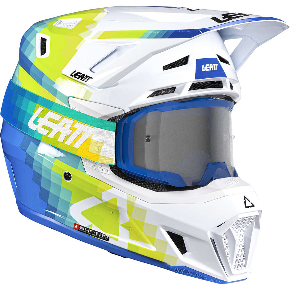 Cross-Enduro-Motorradhelm mit Visier KIT 7.5 - V26 Leatt Blau