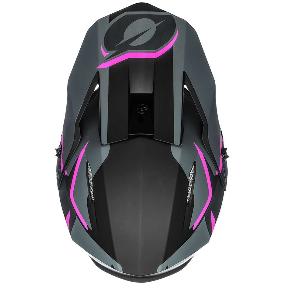 Cross Enduro Motorradhelm Oneal 3Srs Helmspannung Schwarz Pink