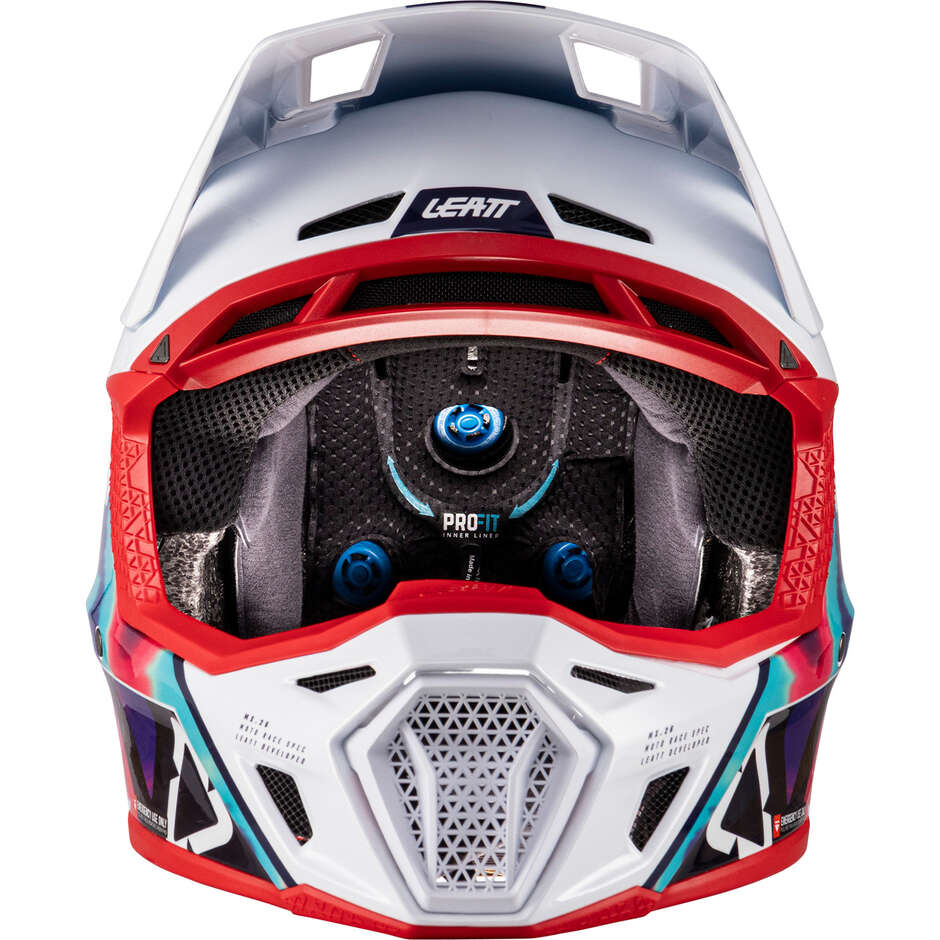 Cross-Enduro-Motorradhelm-Set 8.5 - V26 Leatt Blau Rot