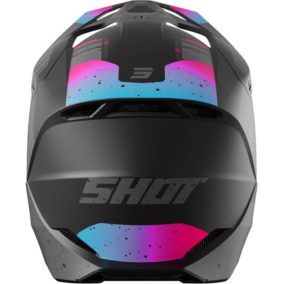 Cross Enduro Motorradhelm Shot FURIOUS MIRAGE Matt Pink Blau