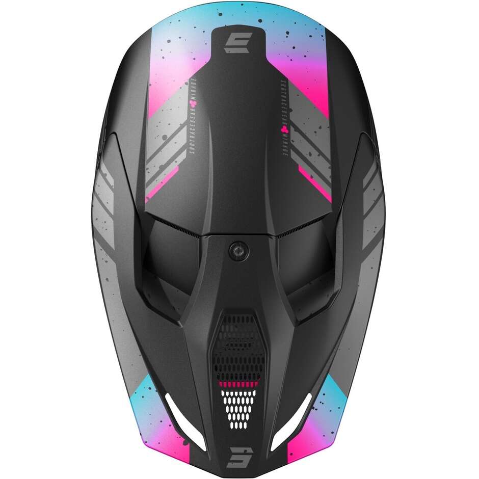 Cross Enduro Motorradhelm Shot FURIOUS MIRAGE Matt Pink Blau