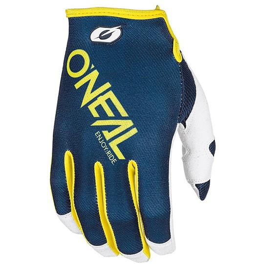Cross Enduro Onea Mayhem Twoface Blue Yellow Motorcycle Gloves