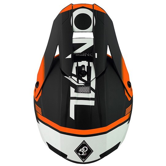Cross Enduro O'neal 10 Series BLUR Casque de moto Noir Orange