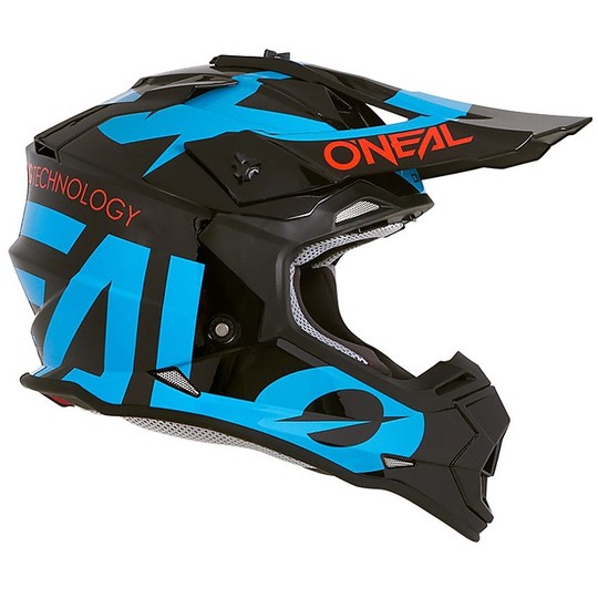 Cross Enduro O'neal 2 Series RL Slick casque de moto Noir Bleu