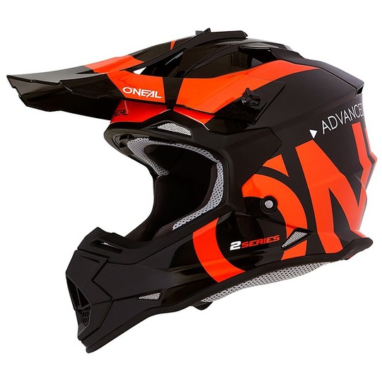 Cross Enduro O'neal 2 Series RL Slick Motorcycle Helmet Black Orange