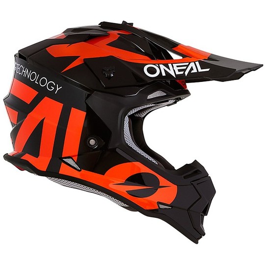 Cross Enduro O'neal 2 Series RL Slick Motorcycle Helmet Black Orange