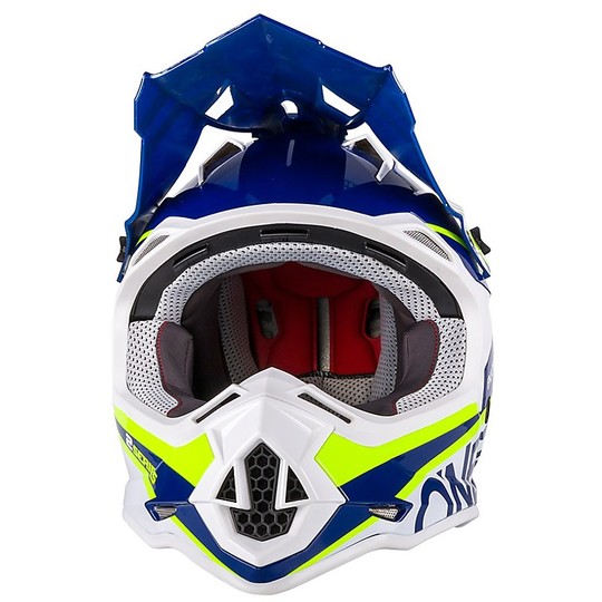Cross Enduro O'neal 2 Series RL Spyde Blue Yellow Hy Vision casque de moto