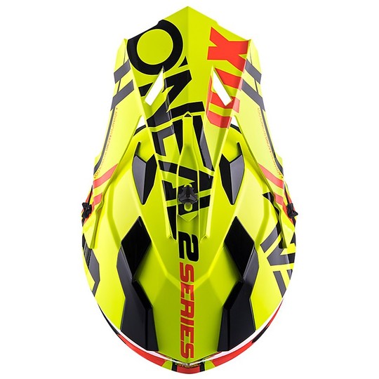 Cross Enduro O'neal 2 Series RL Spyde Motorcycle Helmet Black Red Yellow Fluo