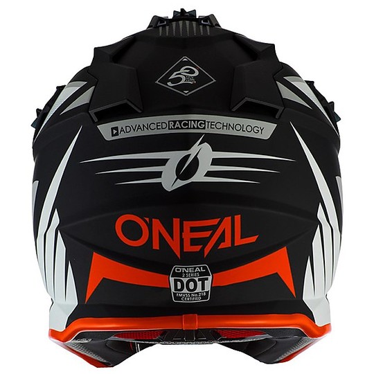 Cross Enduro O'neal 2 Series Spyde 2.0 casque de moto Blanc Noir Orange