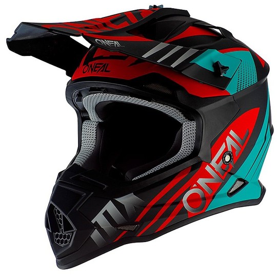 Cross Enduro O'neal 2 Series Spyde 2.0 motorcycle helmet Black Red Blue