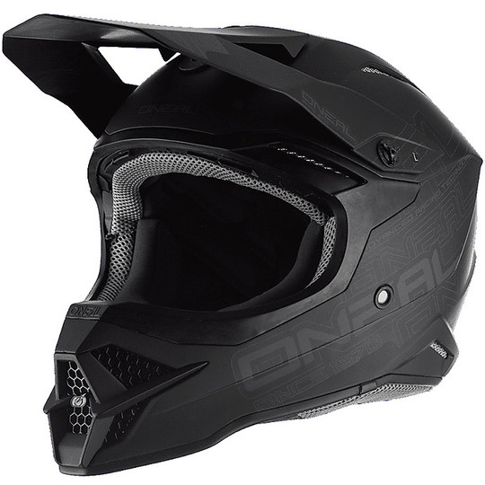 Cross Enduro O'neal 3 Series Flat 2.0 Motorcycle Helmet Matte Black