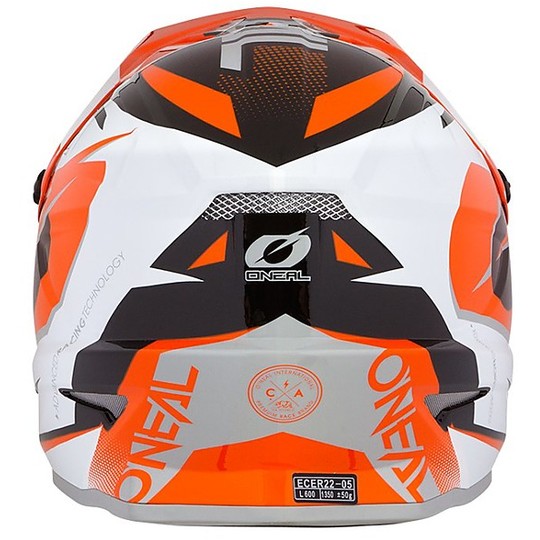 Cross Enduro O'neal 3 Series Riff Orange motorcycle helmet