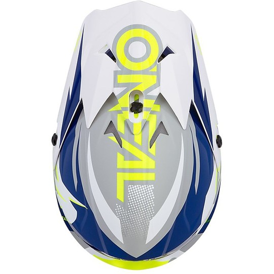 Cross Enduro O'neal 3 Series Riff Teal White Motorcycle Helmet