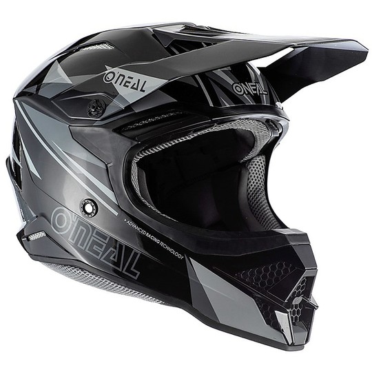 Cross Enduro O'neal 3 Series Triz casque de moto noir gris