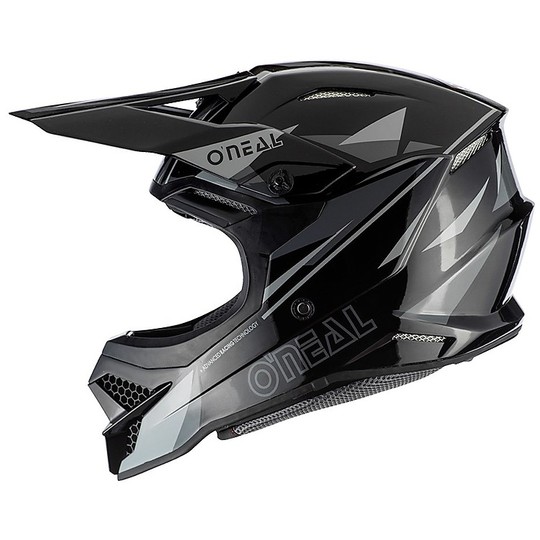 Cross Enduro O'neal 3 Series Triz casque de moto noir gris