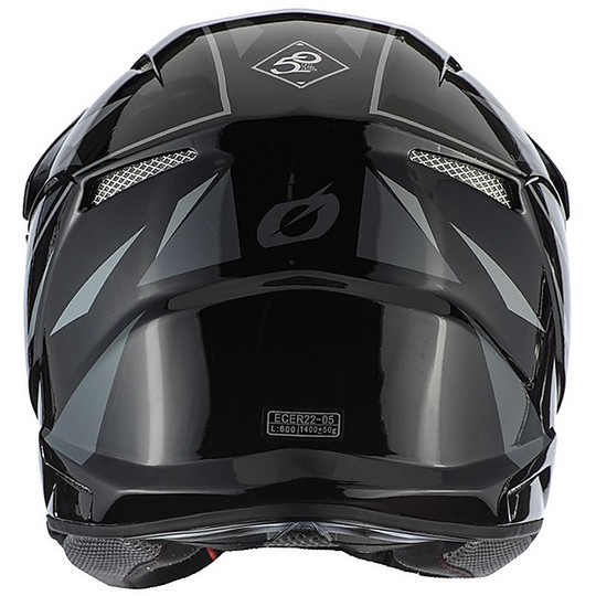 Cross Enduro O'neal 3 Series Triz Motorcycle Helmet Black Gray