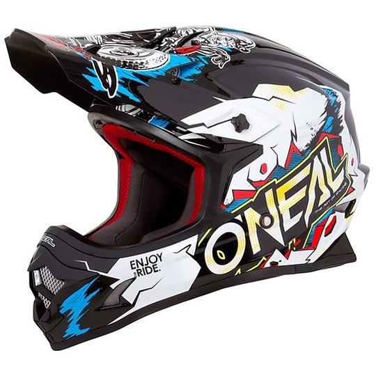 Cross Enduro O'neal 3 Series Villain Motorcycle Helmet