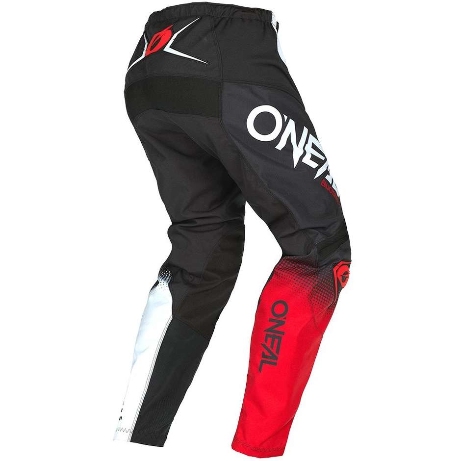 Cross Enduro O'neal Element Pant V.22 Racewear Hose Schwarz Weiß Rot