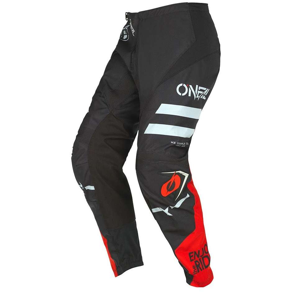 Cross Enduro O'neal Element Pant V.22 Squadron Pantalon Noir Gris