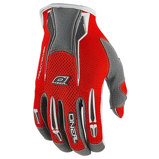 Cross Enduro Oneal Revolution Red Motorcycle Gloves