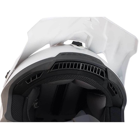 Cross Enduro Scuba Moto Helmet Scorpion VX-15 EVO Air Solid Black Lucido