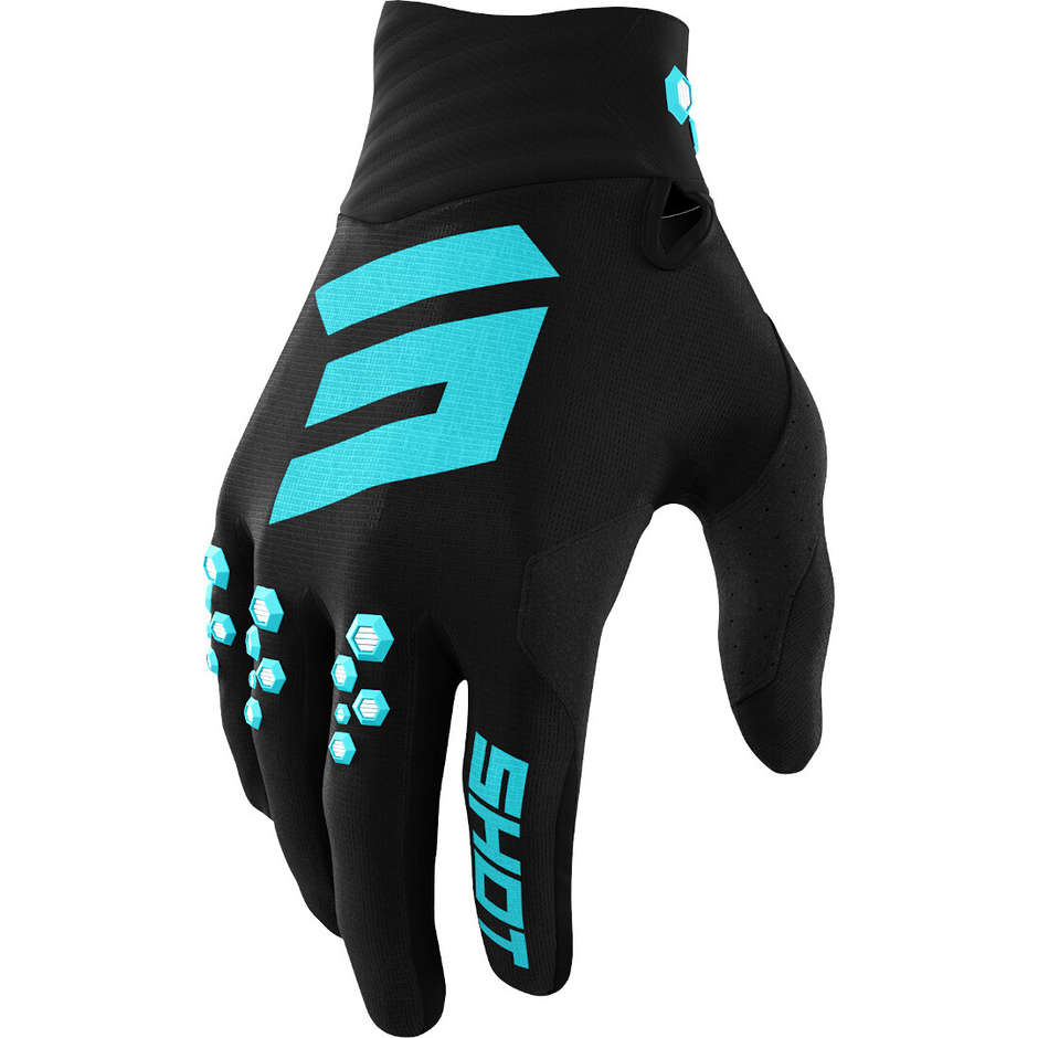 Cross Enduro Shot CONTACT Motorcycle Gloves Turquoise