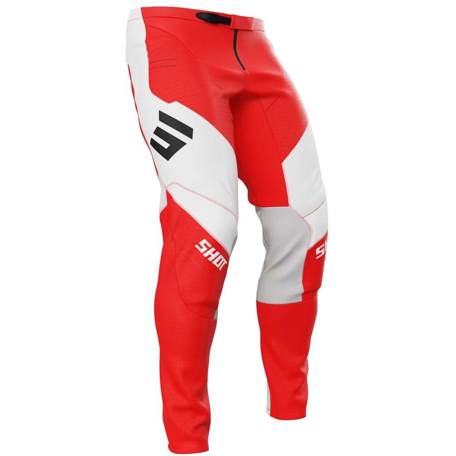 Cross Enduro Shot CONTACT SHIELD Red Motorcycle Pants