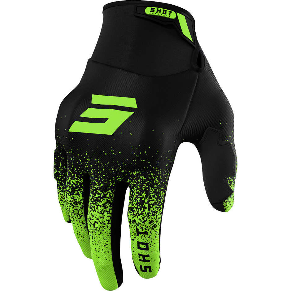 Cross Enduro Shot DRIFT EDGE Motorcycle Gloves Green