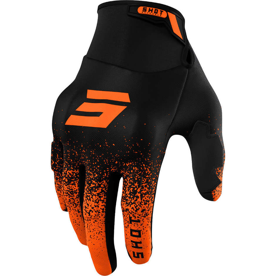 Cross Enduro Shot DRIFT EDGE Orange Motorcycle Gloves