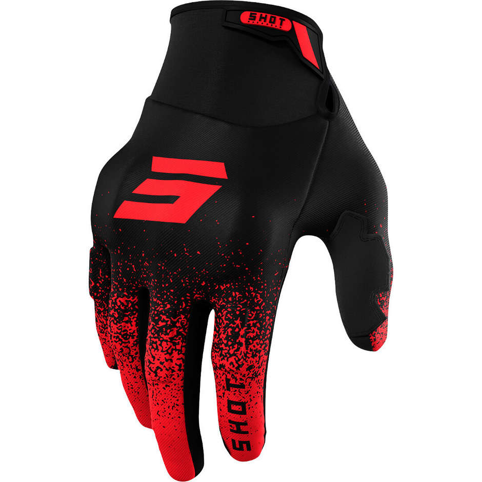 Cross Enduro Shot DRIFT EDGE Red Motorcycle Gloves